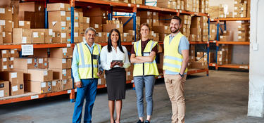 Warehouse leasing team